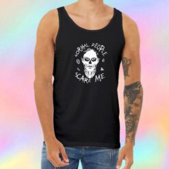 Evan Peters Normal People Scare Me Unisex Tank Top