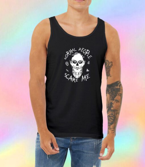 Evan Peters Normal People Scare Me Unisex Tank Top