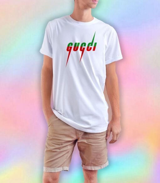 Gucci Blade Print White T Shirt