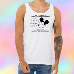 Not Licensed By The Walt Disney Company Unisex Tank Top