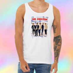 One Direction Spray Paint Blue Unisex Tank Top