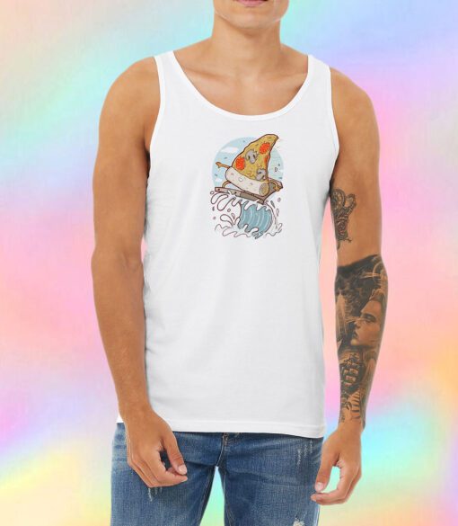 PIZZA SURFING Unisex Tank Top