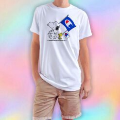 Peanuts Snoopy And Woodstock Flag T Shirt