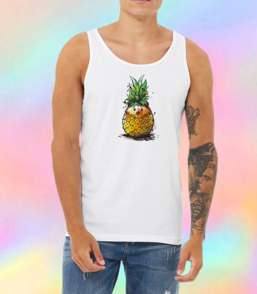 Pineapple hedgehog Unisex Tank Top