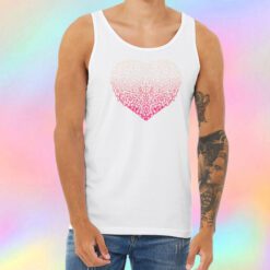 Pink Heart Unisex Tank Top