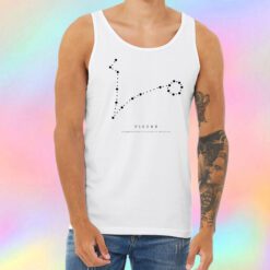 Pisces black Unisex Tank Top