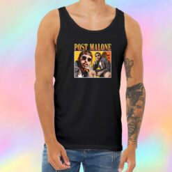 Post Malone Yellow Vintage Retro Unisex Tank Top