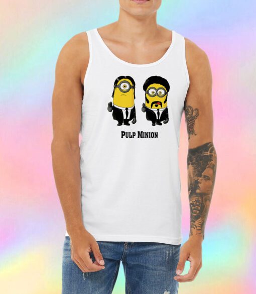 Pulp Minion Fiction Parody Unisex Tank Top