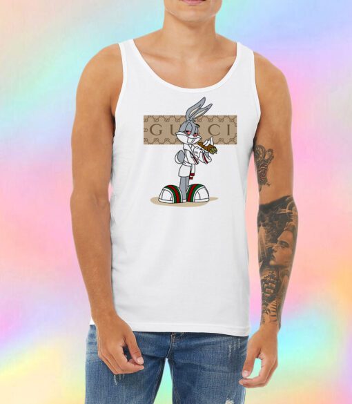 Rabbit Bugs Gucci Parody Unisex Tank Top