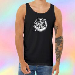 Rebel Emblem White Unisex Tank Top