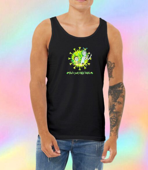 Rick and Morty wash your damn hands Unisex Tank Top