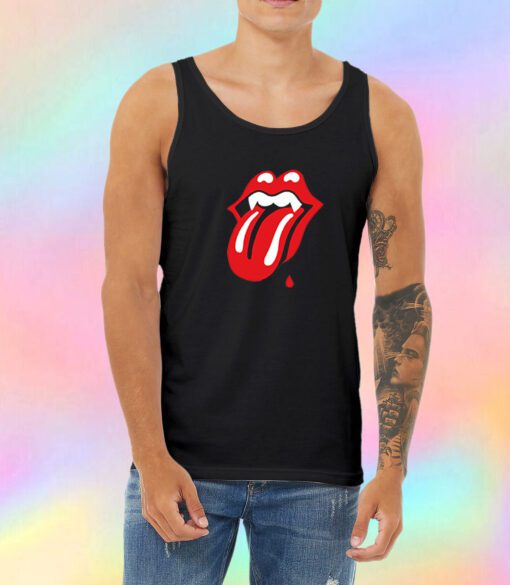 Rolling Stones Vampire Logo Unisex Tank Top