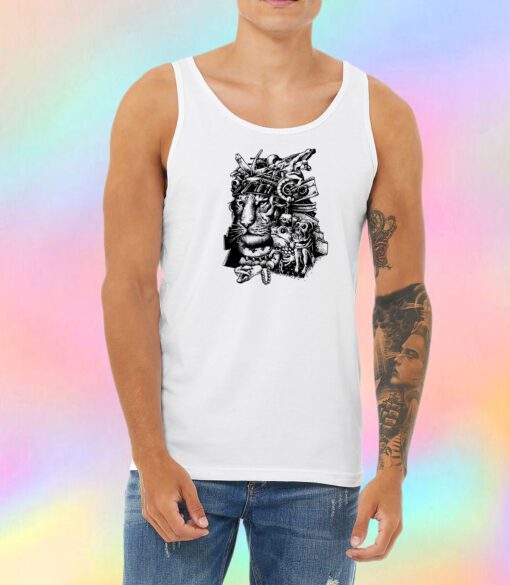 Samurai Tiger Unisex Tank Top