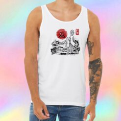 Screaming red sun Unisex Tank Top