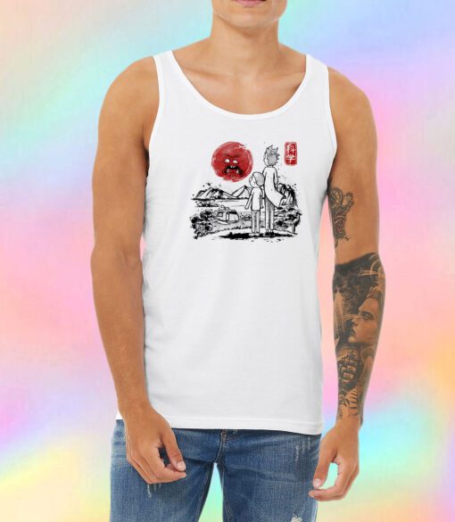 Screaming red sun Unisex Tank Top