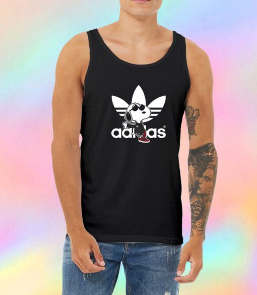 Snoopy Adidas Parody Stay Cool Joe Cool Unisex Tank Top