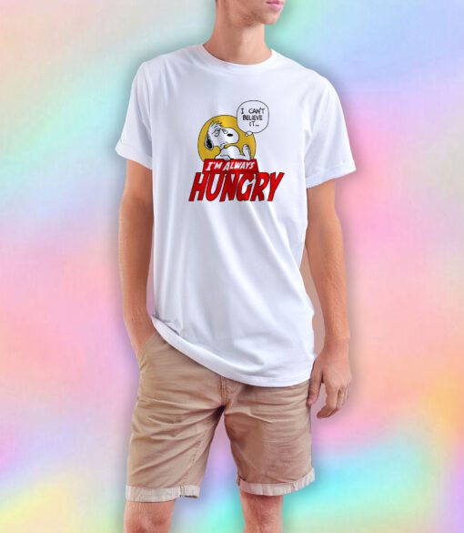 Snoopy Fell So Hungry T Shirt