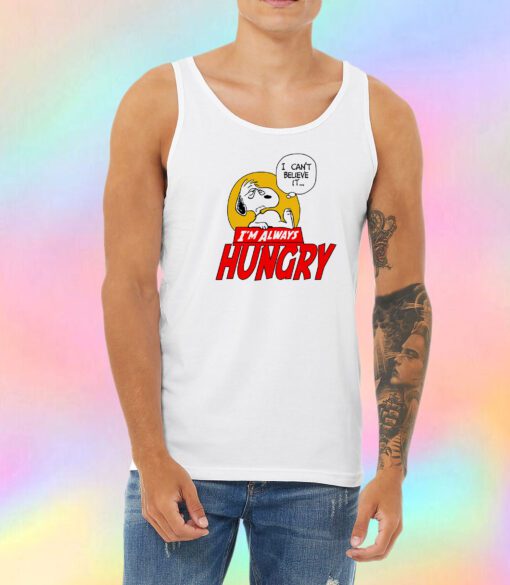 Snoopy Fell So Hungry Unisex Tank Top