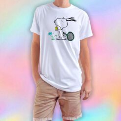 Snoopy Play Tennis T Shirt