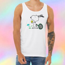 Snoopy Play Tennis Unisex Tank Top