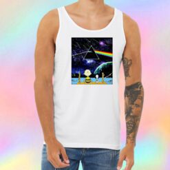 Snoopy and Charlie Brown Pink Floyd Unisex Tank Top