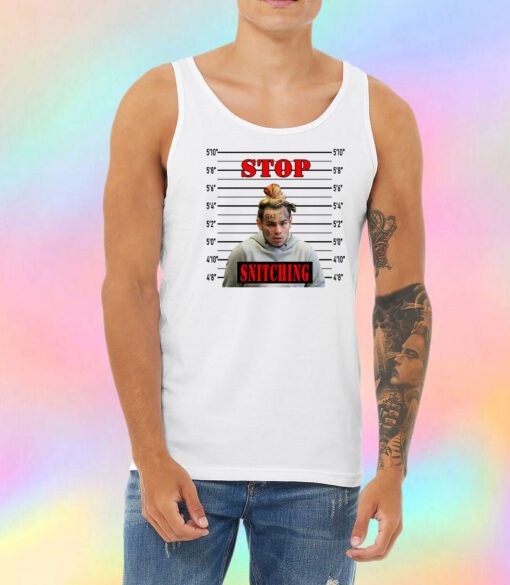 Stop Snitching Tekashi 6ix9ine Unisex Tank Top