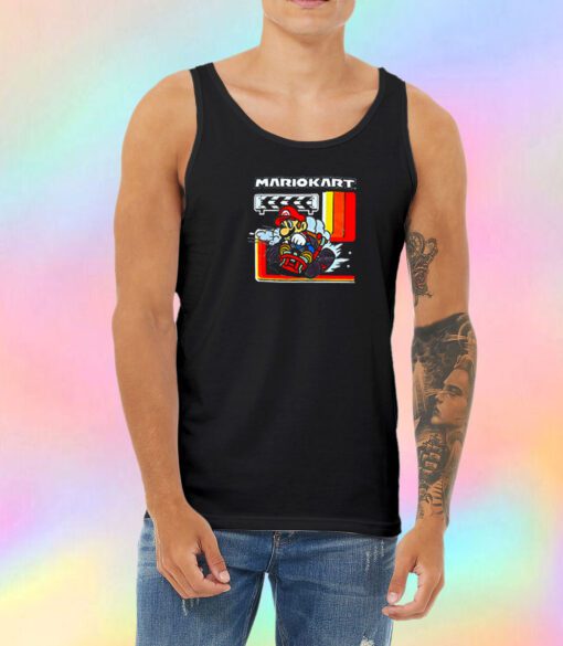 Super Mario Kart Checkered Unisex Tank Top