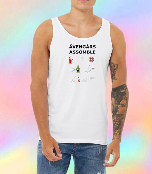 Superheroes Assembling Unisex Tank Top