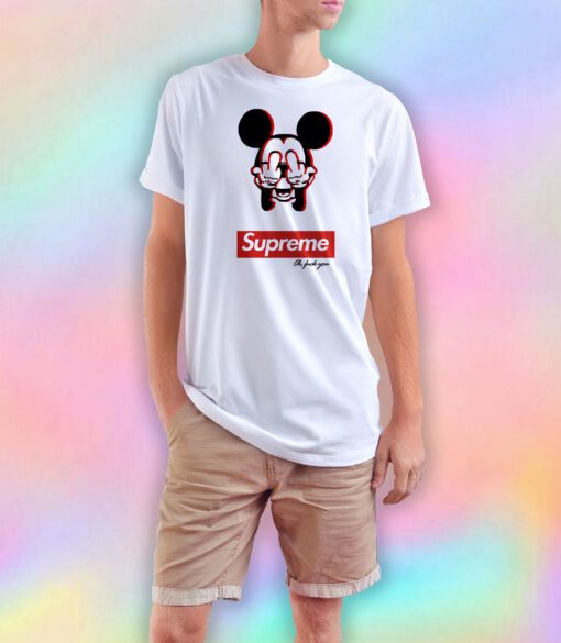 Supreme Mickey Mouse Fuck You T Shirt