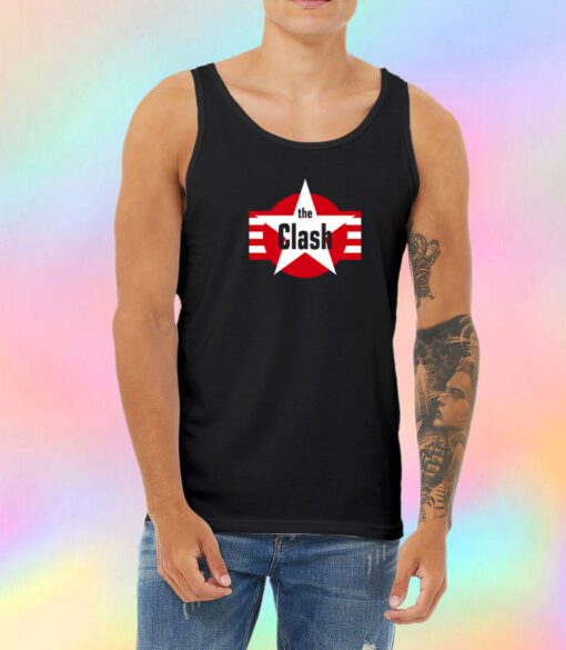 The Clash Star And Stripes Magnet Unisex Tank Top