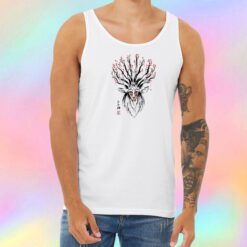 The Deer God sumi e Unisex Tank Top