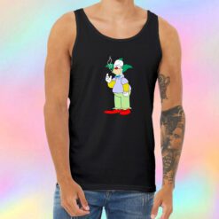 The Simpsons Krusty Clown Smoking Unisex Tank Top