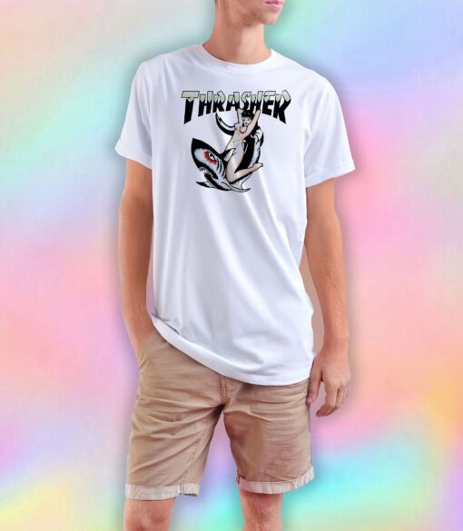 Thrasher Shark Tattoo T Shirt