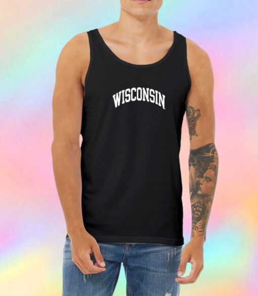 Vintage Wisconsin University College Unisex Tank Top