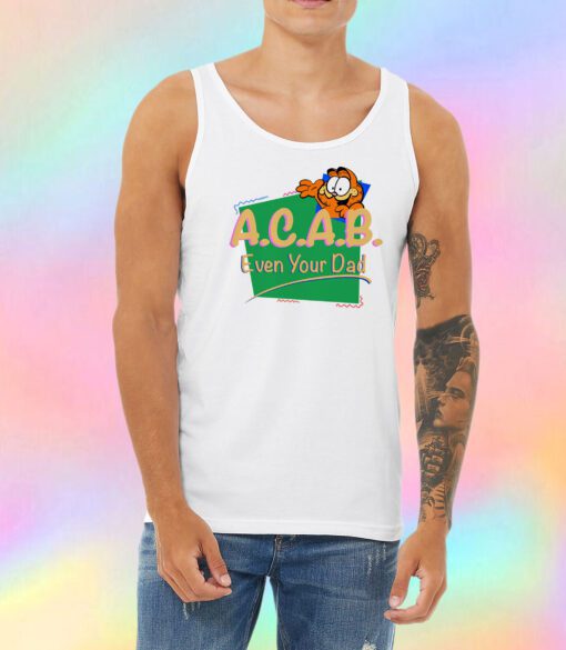 Vintage inspired ACAB Garfield Unisex Tank Top