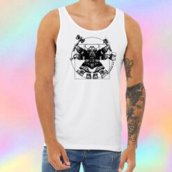 Vitruvian Dwarf White Unisex Tank Top