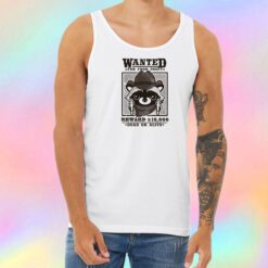 Wanted racoon Unisex Tank Top