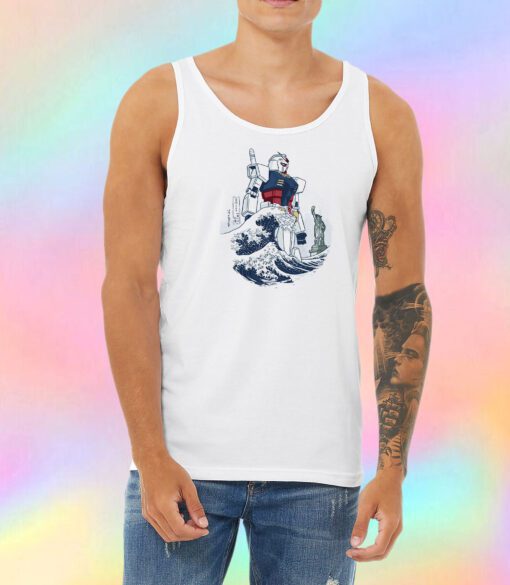 Wave robot Unisex Tank Top