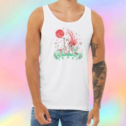 Wolf Blossom Breeze Unisex Tank Top