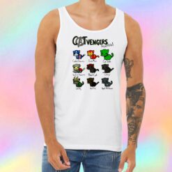 cat vengers assemble hero black Unisex Tank Top