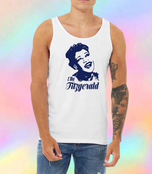 ella fitzgerald design canvas Unisex Tank Top