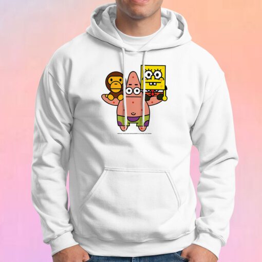 2008 Baby milo Bape X Spongebob Rare Hoodie