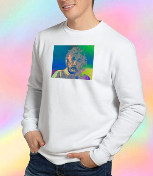 Albert Einstein Smoking Geeky Inventor Sweatshirt