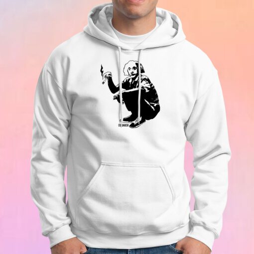 Albert Einstein Smoking Hoodie