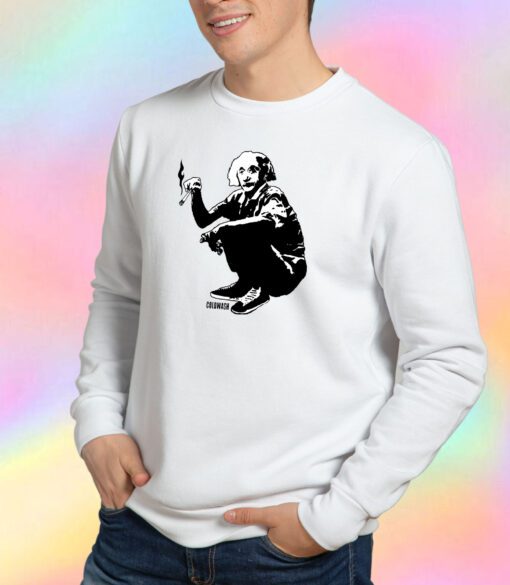 Albert Einstein Smoking Sweatshirt