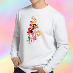 Ariel Rapunzel and Pocahontas Disney Princess Sweatshirt