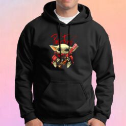 Baby Yoda Hug Pink Floyd Guitar Hoodie