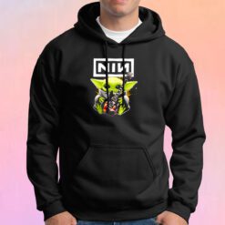 Baby Yoda hug Nine Inch Nails guitar Hoodie