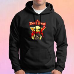 Baby Yoda hug guitar Five Finger Death Punch Hoodie