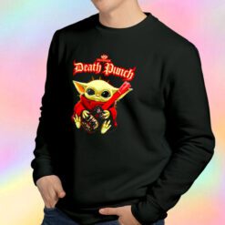 Baby Yoda hug guitar Five Finger Death Punch Sweatshirt